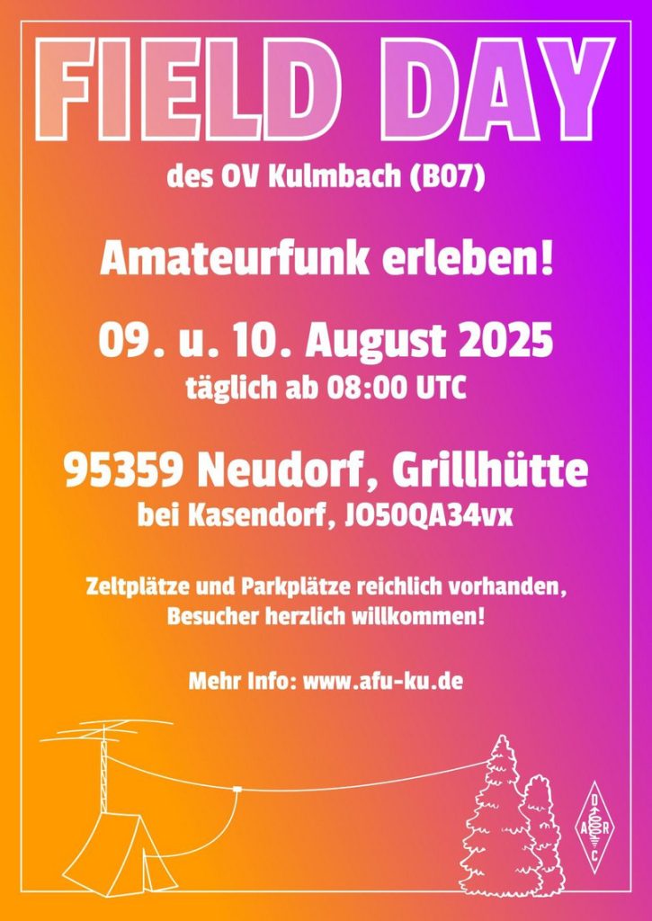 Einladung Fieldday Kulmbach